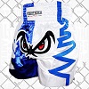 FIGHTERS - Muay Thai Shorts / No Fear / Weiss-Blau / Large