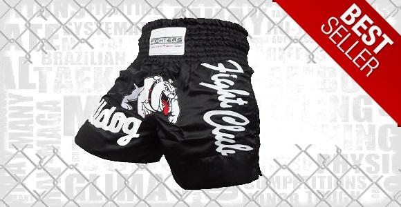 FIGHTERS - Muay Thai Shorts / Bulldog / Schwarz