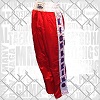 FIGHT-FIT - Pantaloni da Kickboxing / Raso / Rosso