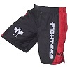 FIGHTERS - Pantaloncini da MMA / Cage / Nero-Rosso