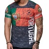FIGHTERS - T-Shirt / Portugal  / Rouge-Vert-Noir