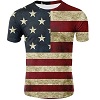 FIGHTERS - T-Shirt / Etat Unis / Rouge-Blanc-Bleu