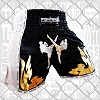 FIGHTERS - Thaibox Shorts / Elite Fighters / Schwarz-Weiss / Large