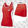 FIGHTERS - Robe de boxe pour femme / Rouge-Blanc