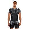 Venum - Rashguard / Adrenaline / Short Sleeve / Schwarz-Silber-Grau