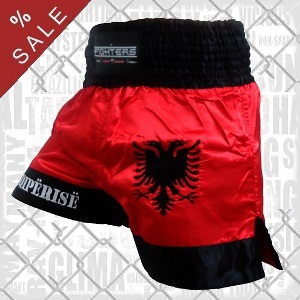 FIGHT-FIT - Muay Thai Shorts / Albanien-Shqipërisë / XS