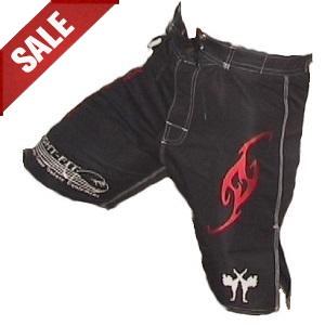 FIGHT-FIT - Pantaloncini da MMA / Brazilian / Nero / Large