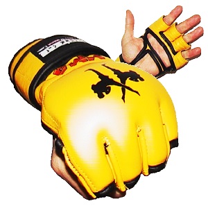 FIGHTERS - MMA Gloves / Elite / Yellow / Small