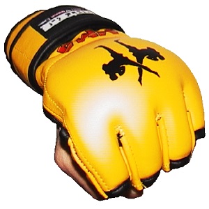 FIGHTERS - MMA Gloves / Elite / Yellow / Small