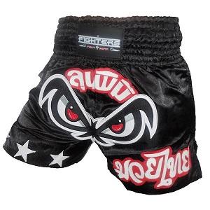 FIGHTERS - Pantaloncini Muay Thai / No Fear / Nero / Small