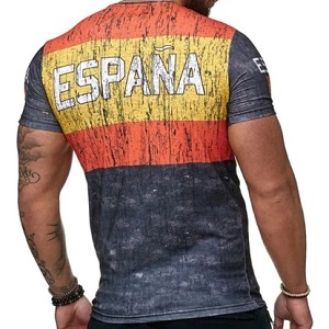 FIGHTERS - T-Shirt / Spanien-España / Rot-Gelb-Schwarz / Small
