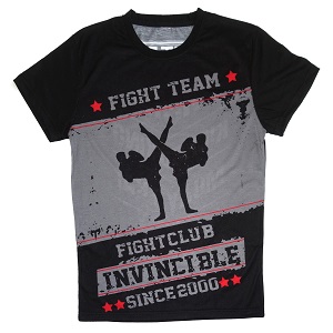 FIGHTERS - Camiseto / Fight Team Invincible / Negro / Medium