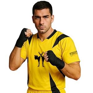 FIGHTERS - Kick-Boxing Shirt / Competition / Gelb / Large