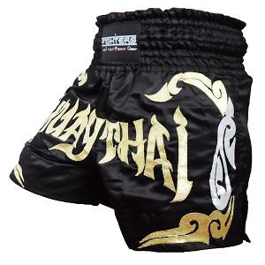 FIGHTERS - Pantaloncini Muay Thai / Nero-Oro / Small