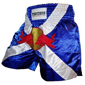 FIGHTERS - Muay Thai Shorts / Bulls / Blue-White / Medium