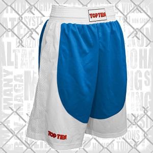 Top Ten - Men Boxing Shorts / Blue-White / XL