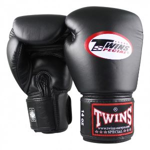 Twins - Guantes Boxeo / BG-N / Negro / 12 oz