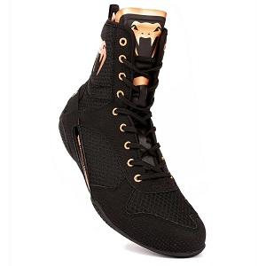 Venum - Boxschuhe Boxstiefel / Elite / Schwarz-Bronze / EU 41