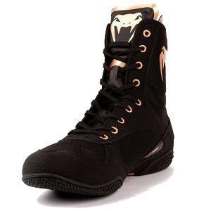 Venum - Scarpe da boxe / Elite / Neri-Bronzo / EU 42