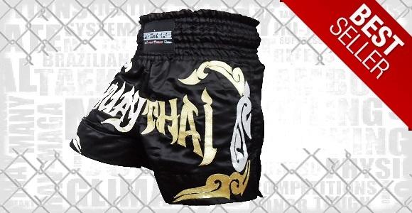 FIGHTERS - Muay Thai Shorts / Schwarz-Gold